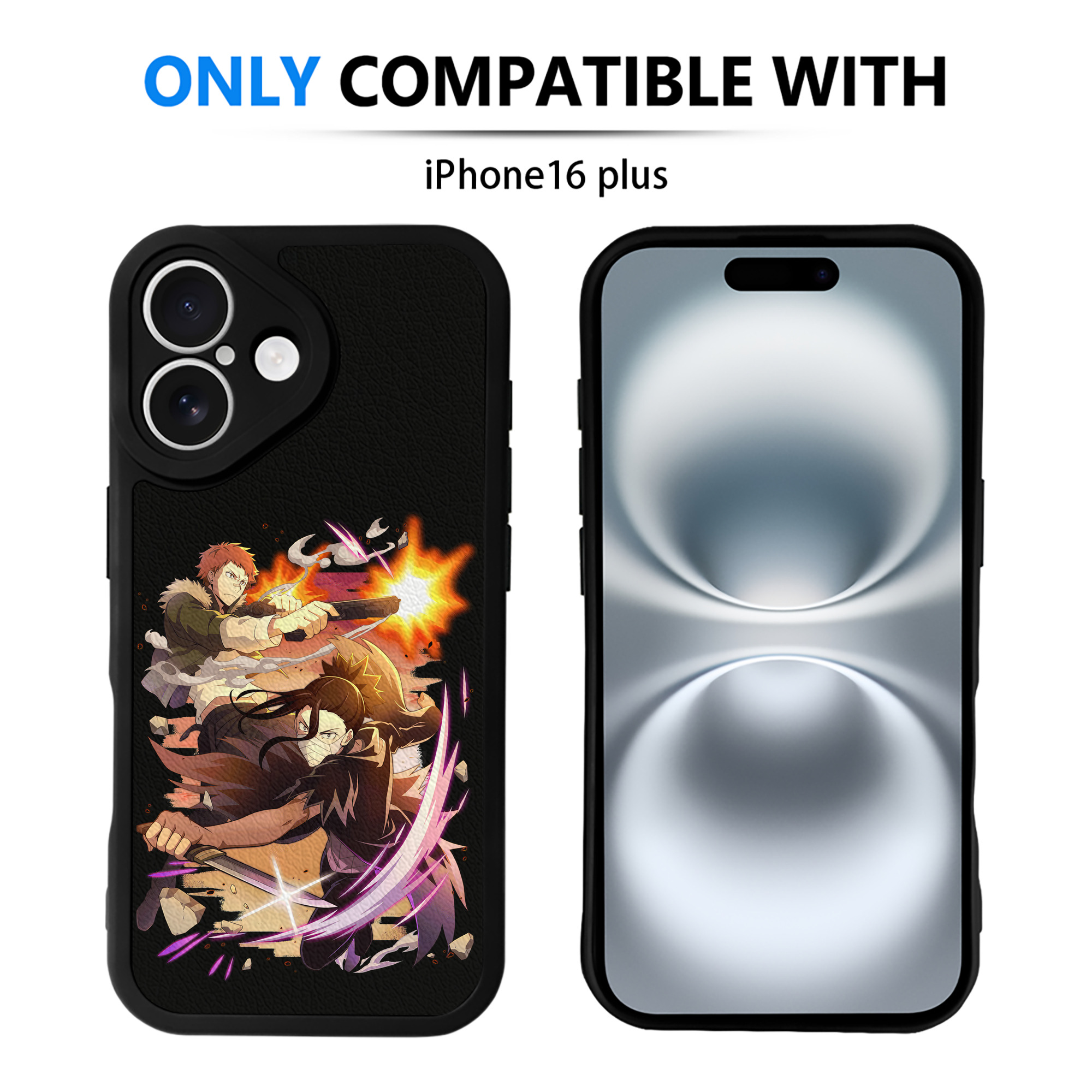 （画像用） 文豪ストレイドッグス Bungo Stray Dogs 【iPhone 16シリーズ対応】シリコンスマホケース（レザー調） 材質：シリコン